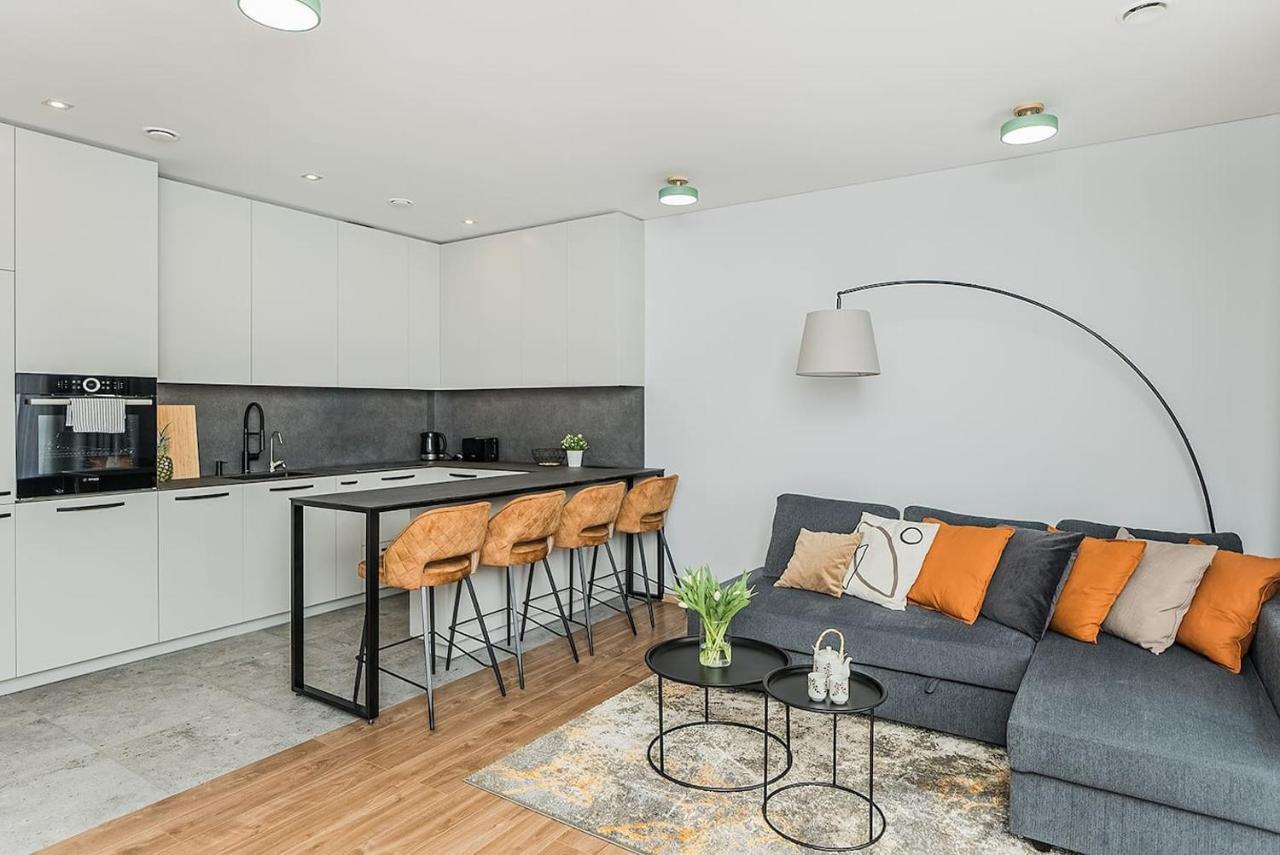 Lovely Apartment With Private Terrace By Urban Rent Kowno Zewnętrze zdjęcie